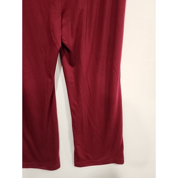 Calvin Klein Leggings Womens L Maroon, 29.5‎ Inseam Pockets Wide Leg - Picture 13 of 14
